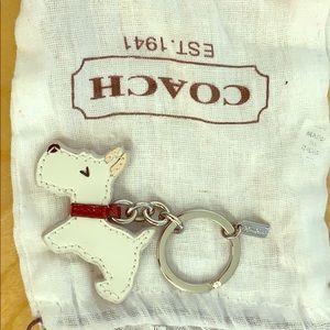 Coach Scottie dog keychain